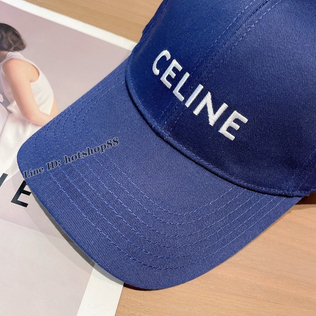 Celine專櫃2023新品賽琳刺繡棒球帽鴨舌帽 mmyj3105